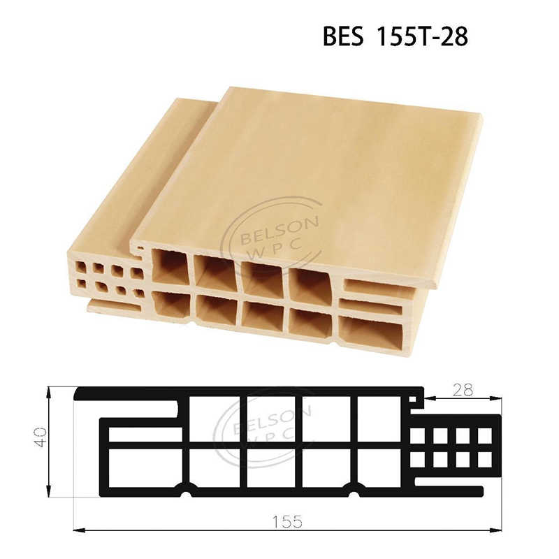 保尔森 BES155T-28 两方形木塑浴室门